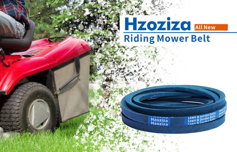 Hzoziza A435 belt fit chart demonstrating mower compatibility