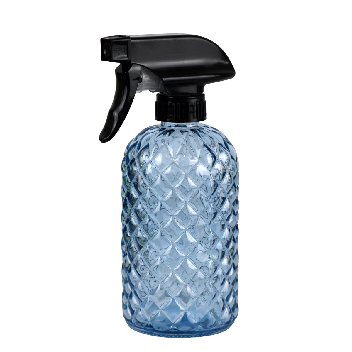 Hzxcuim 12oz glass plant spray bottle with blue finish for precise misting of greens