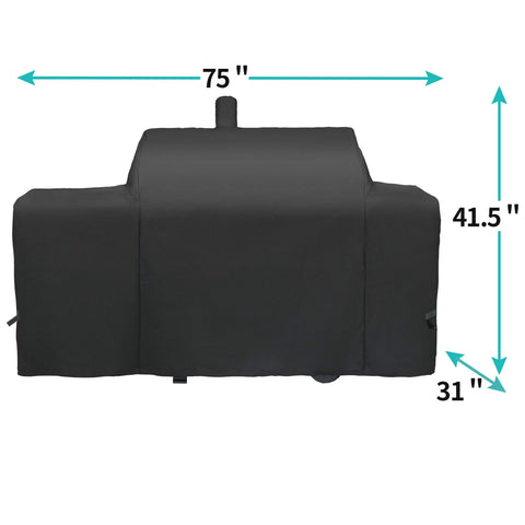 i COVER weatherproof outdoor protection for Oklahoma Joe's grill and smoker combos.