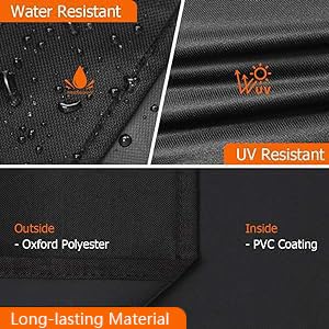 i-Cover waterproof cover shields grills from snow and hail.