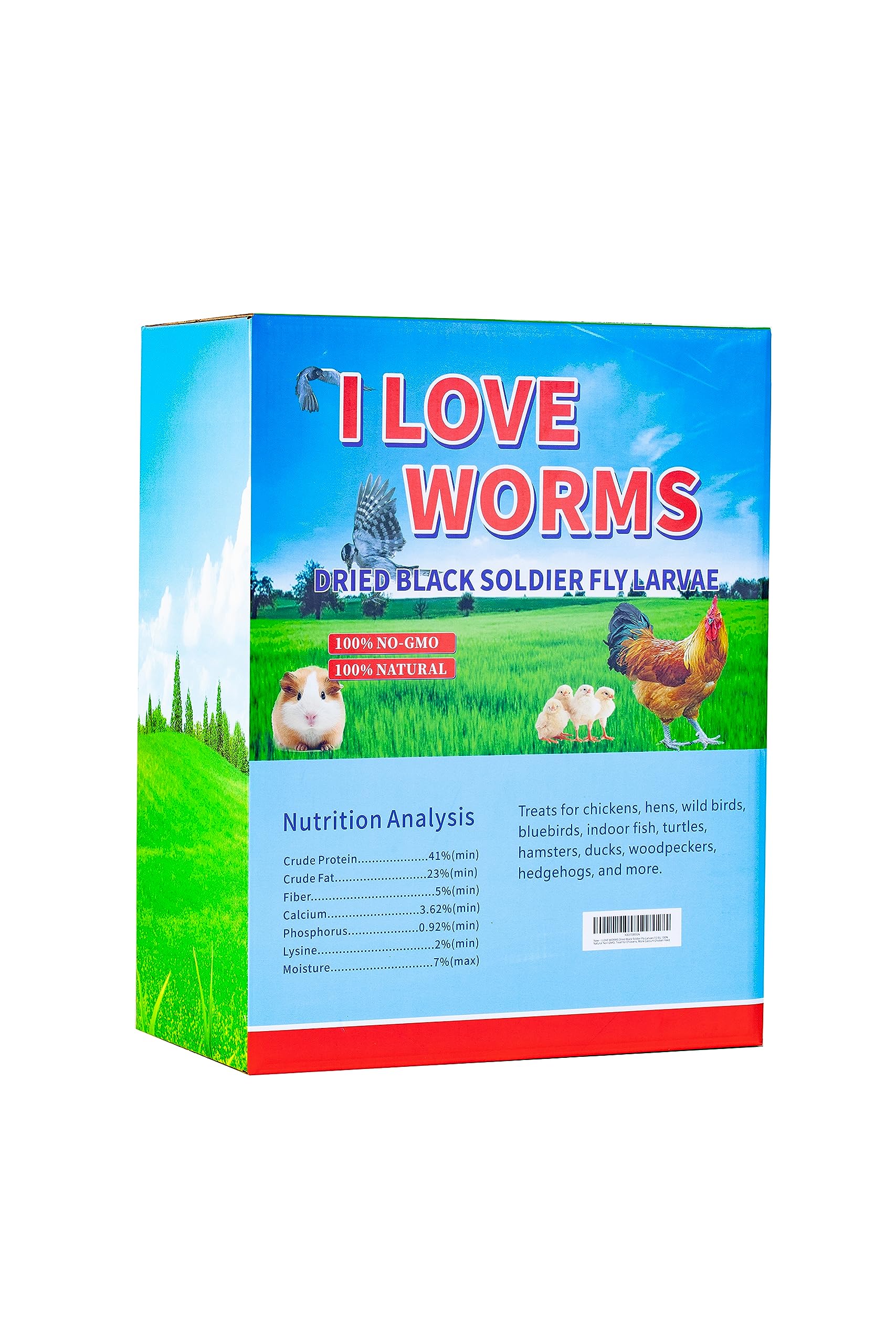 I LOVE WORMS BSFL chicken diet snack supports protein for healthy laying.