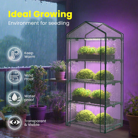 i-SUNSHORE indoor greenhouse adjustable shelves for versatile layouts