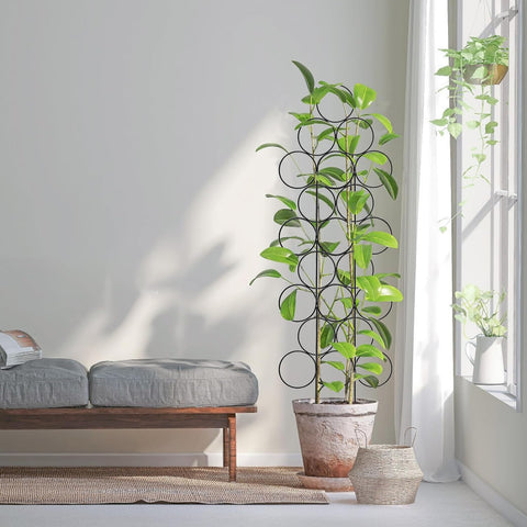 IA Garden small houseplant trellis, 15.7 inches, fits standard pots