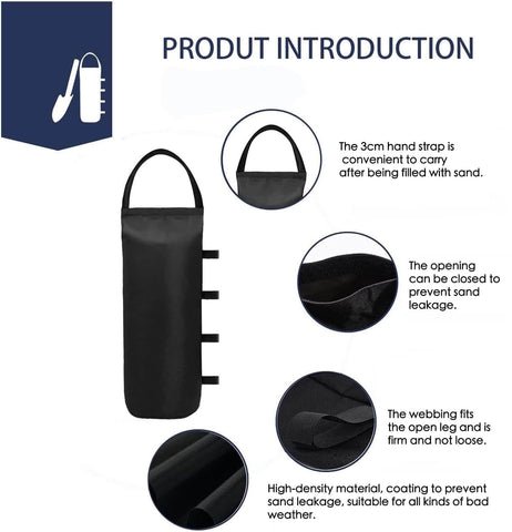 IALNAI canopy sandbag carry handle design for transport.