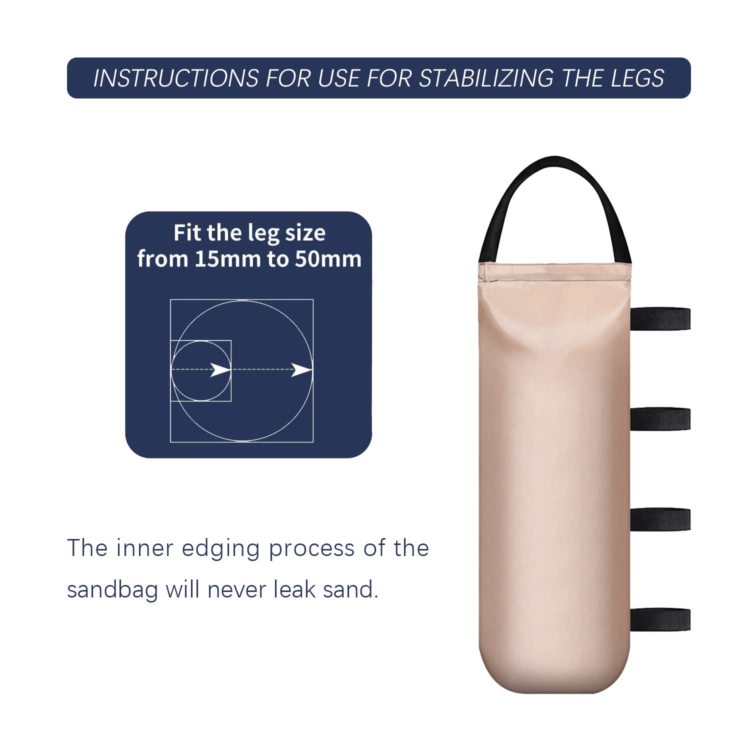 IALNAI fill-with-sand instruction demonstrating simple preparation