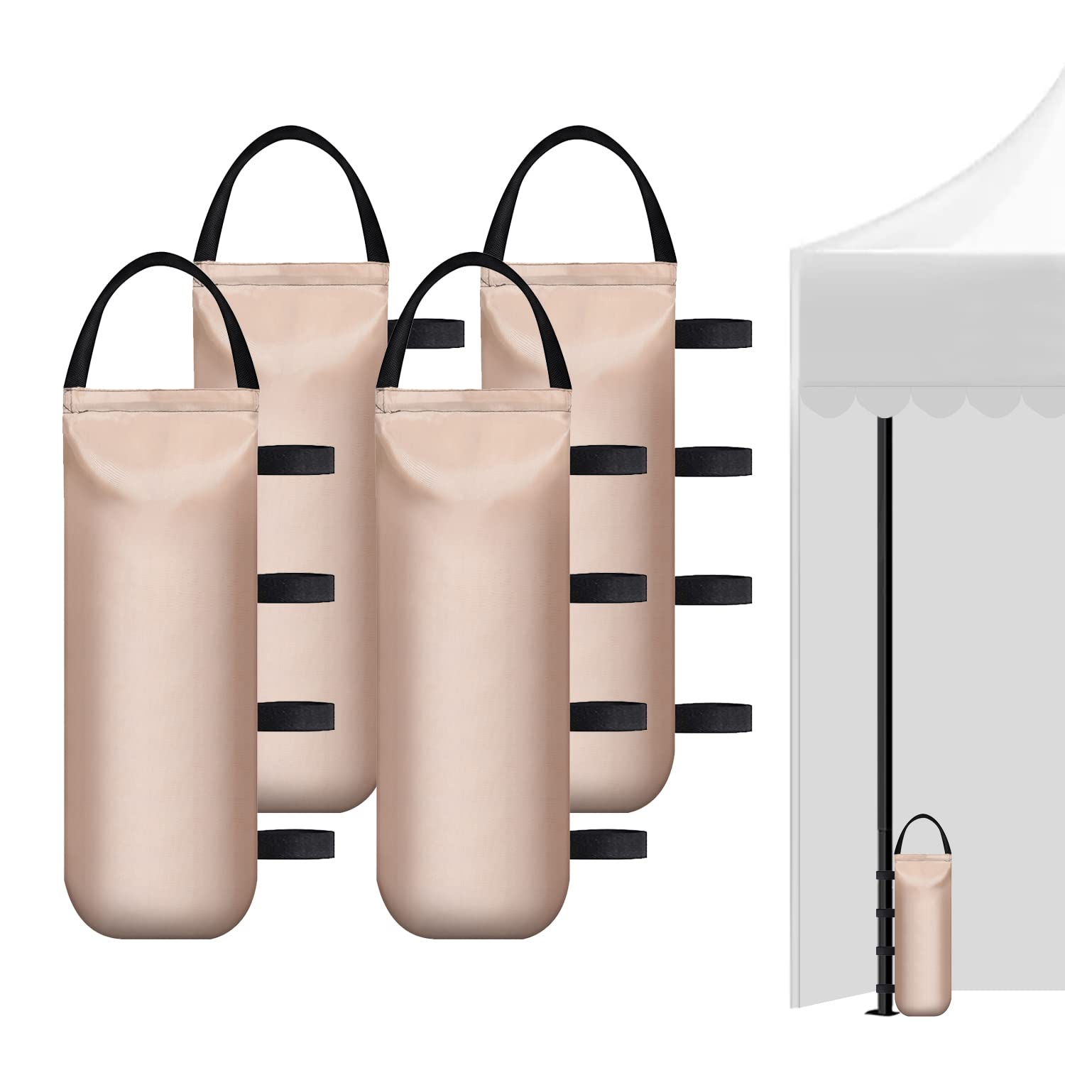 IALNAI heavy sand bags for canopies provide windproof stability in a 4-pack