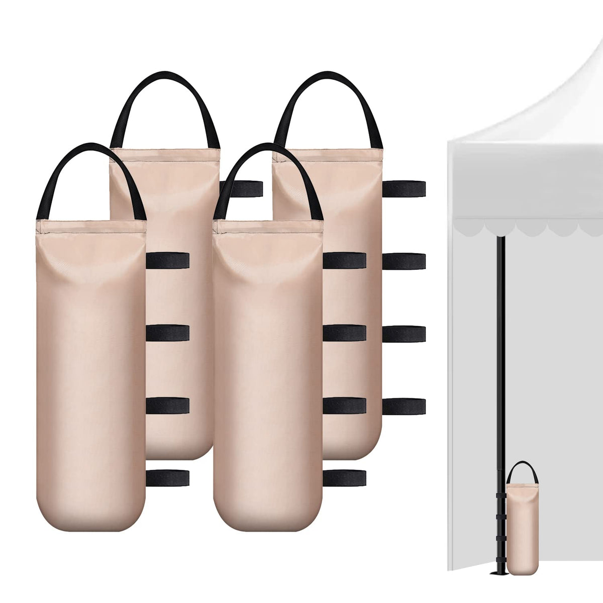 IALNAI heavy sand bags for canopies provide windproof stability in a 4-pack