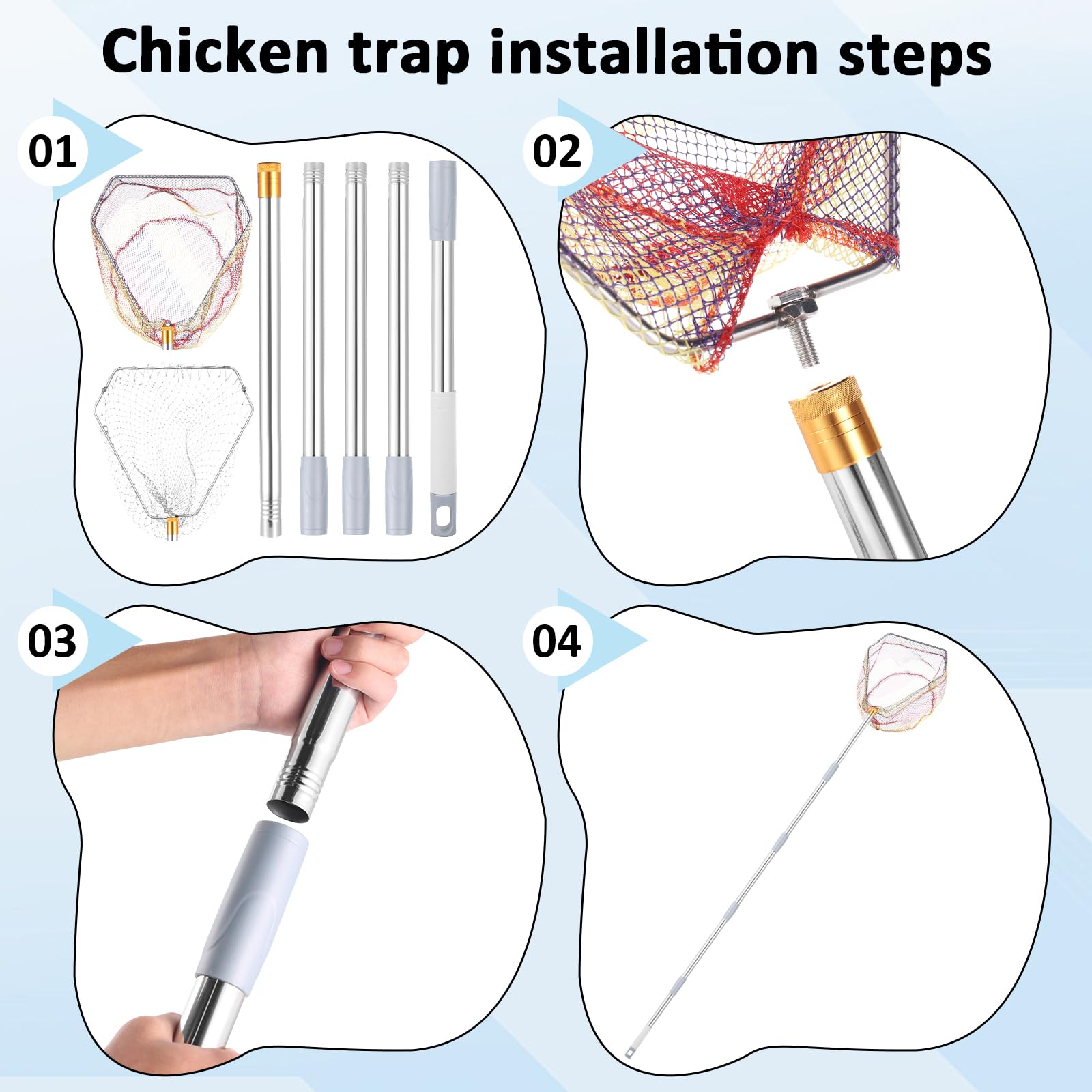 IAOVAW safe, efficient animal catching for chickens and ducks