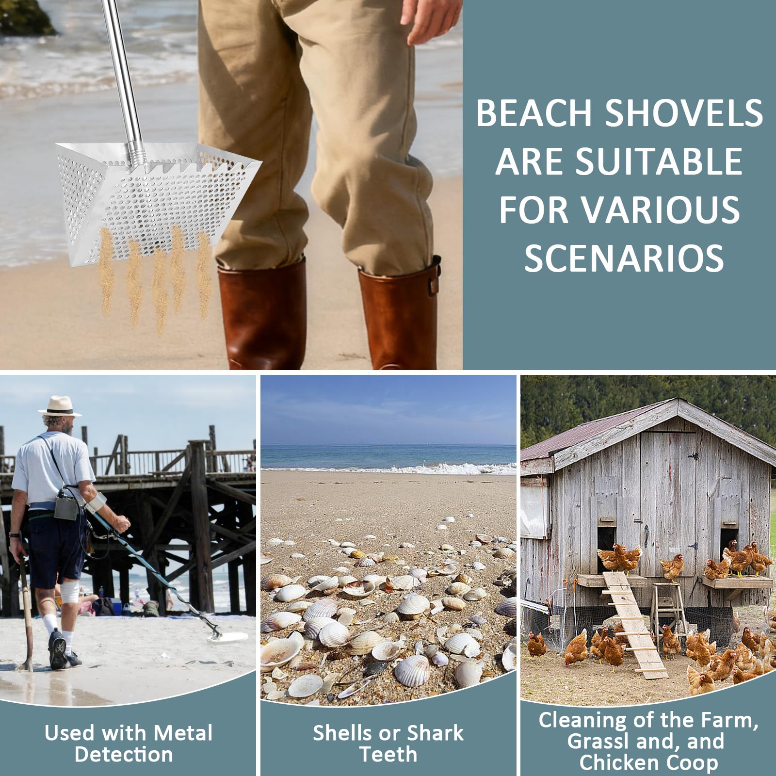IAOVAW Stainless steel build resists rust in saltwater and sand