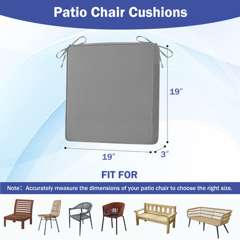 IASEAHK outdoor cushions 30D foam support for lasting comfort.