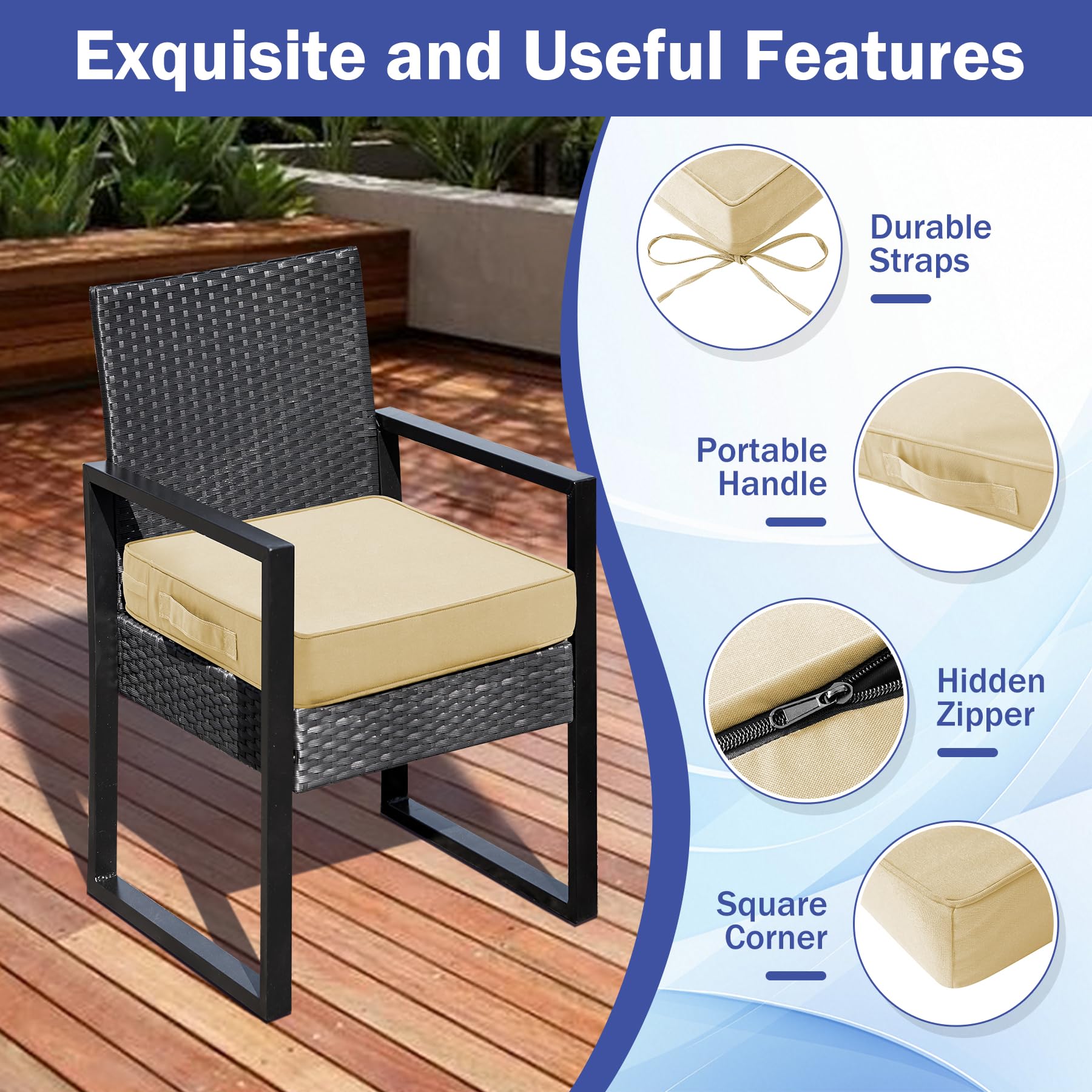 Hidden zippers on IASEAHK cushions provide a sleek look.