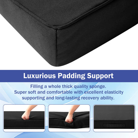 IASEAHK cushions feature hidden zippers for a sleek look