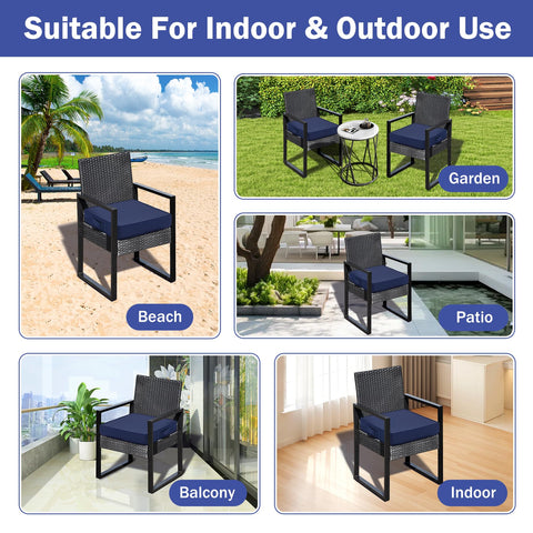 IASEAHK four-pack cushions suit patios balconies picnics and poolside lounging.