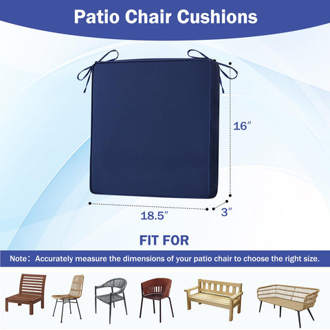 IASEAHK outdoor cushions with handle and straps stay secure on windy patios.