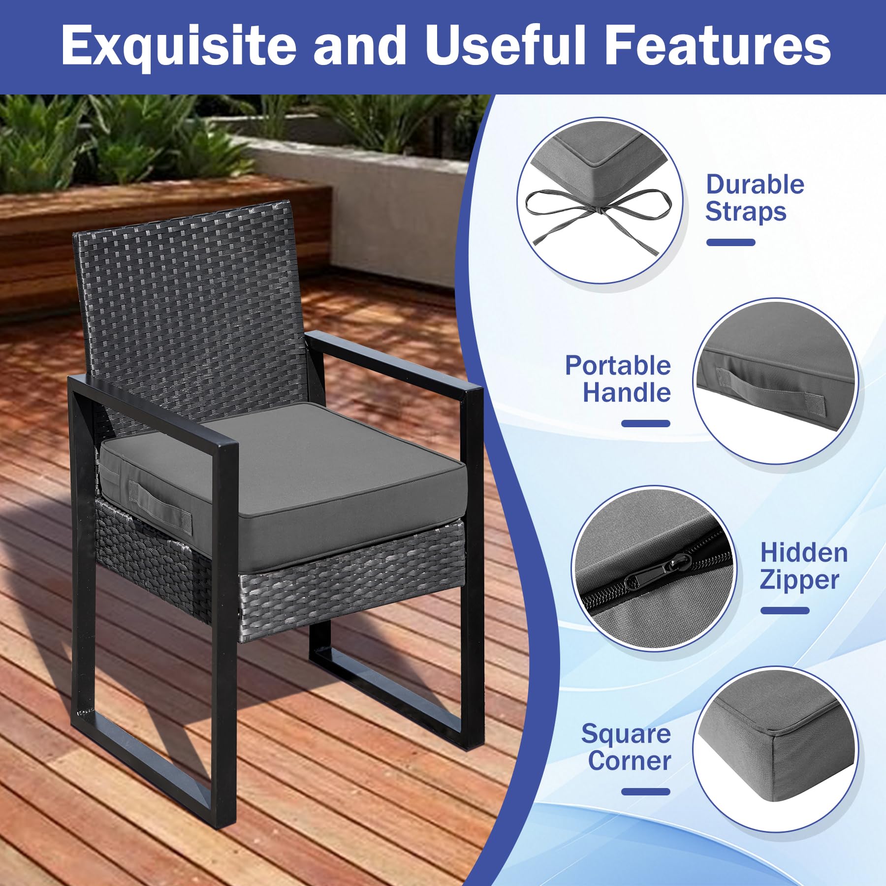 IASEAHK square stitching helps preserve cushion shape daily.