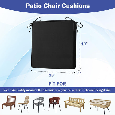 IASEAHK outdoor cushions with waterproof fabric for color safety