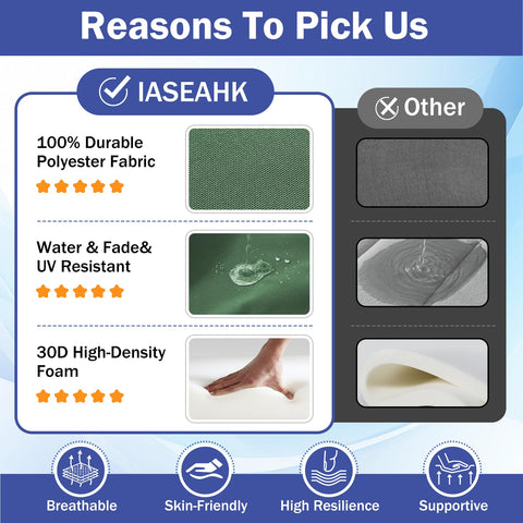 IASEAHK hidden zipper detail ensures sleek look and easy cover removal