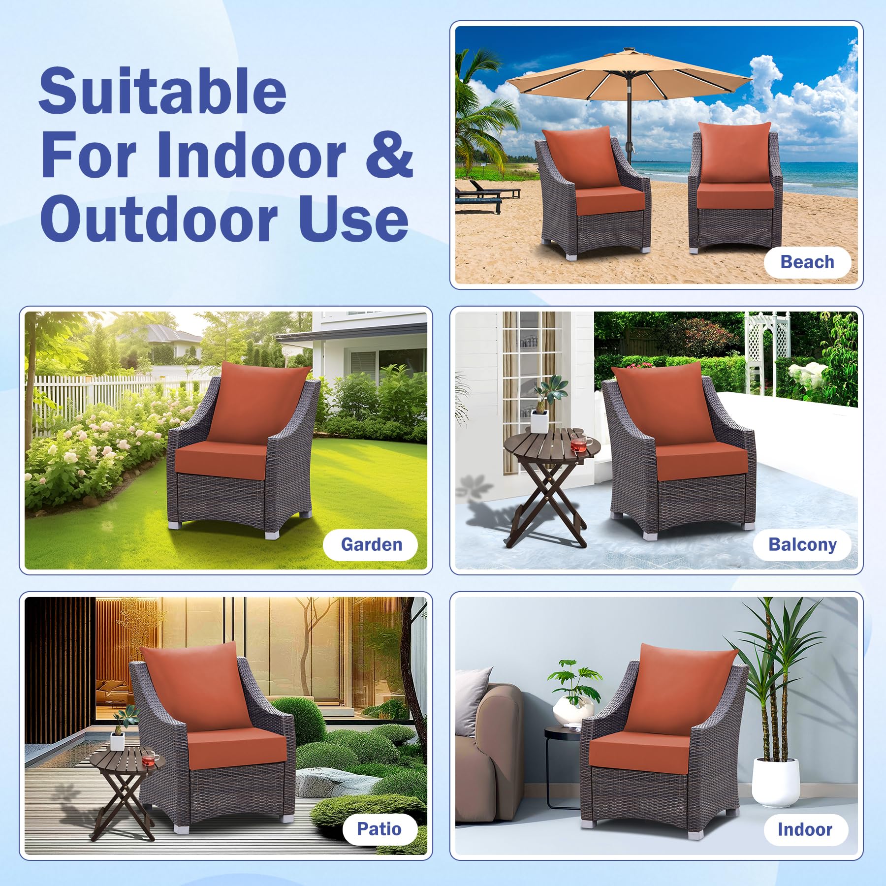 IASEAHK removable covers are machine-washable for quick cleaning.