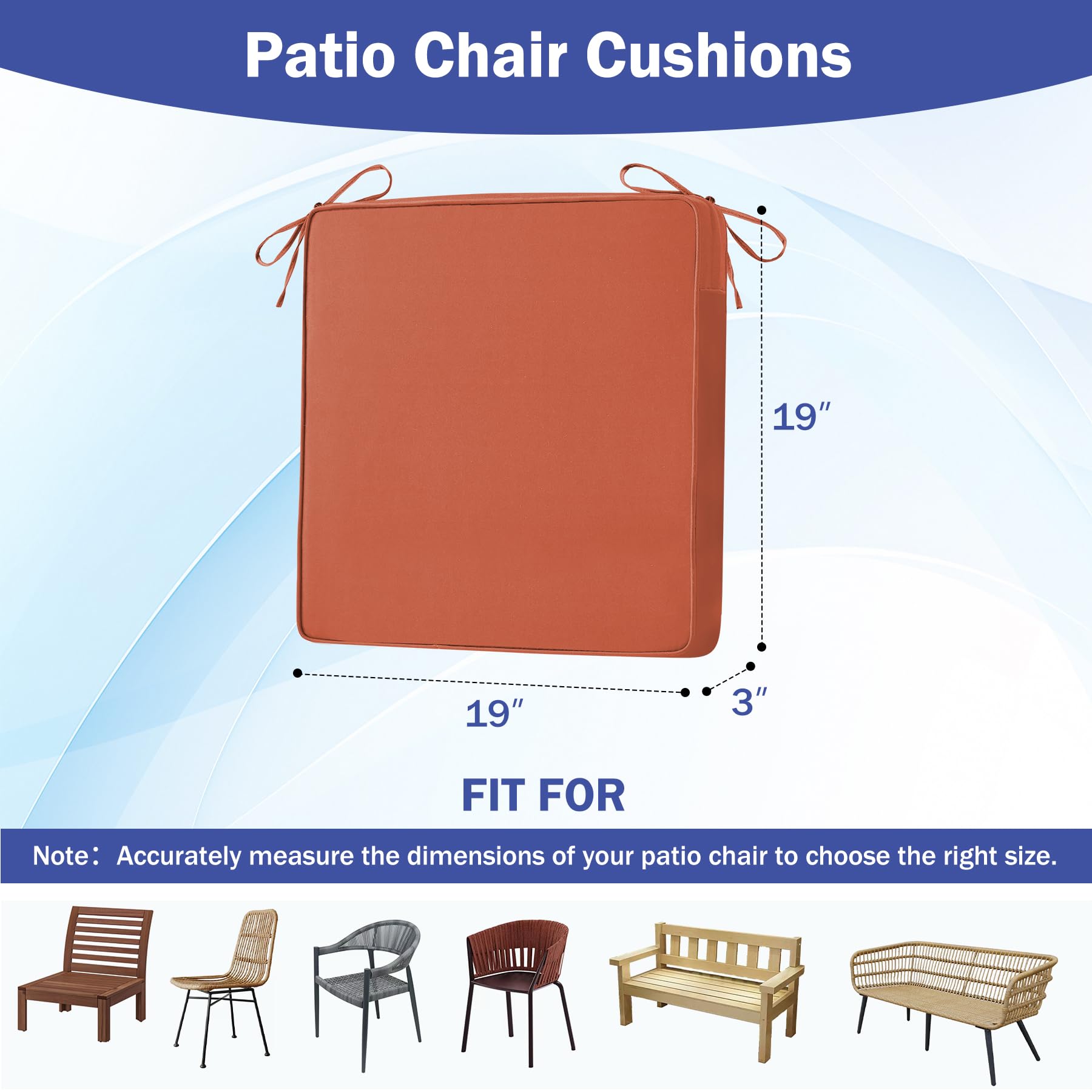 IASEAHK waterproof fade-resistant Oxford fabric cushions endure rain and sun for vibrant color.