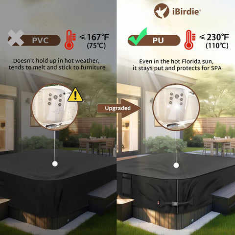 iBirdie cover easy-grip handles for simple on/off installation