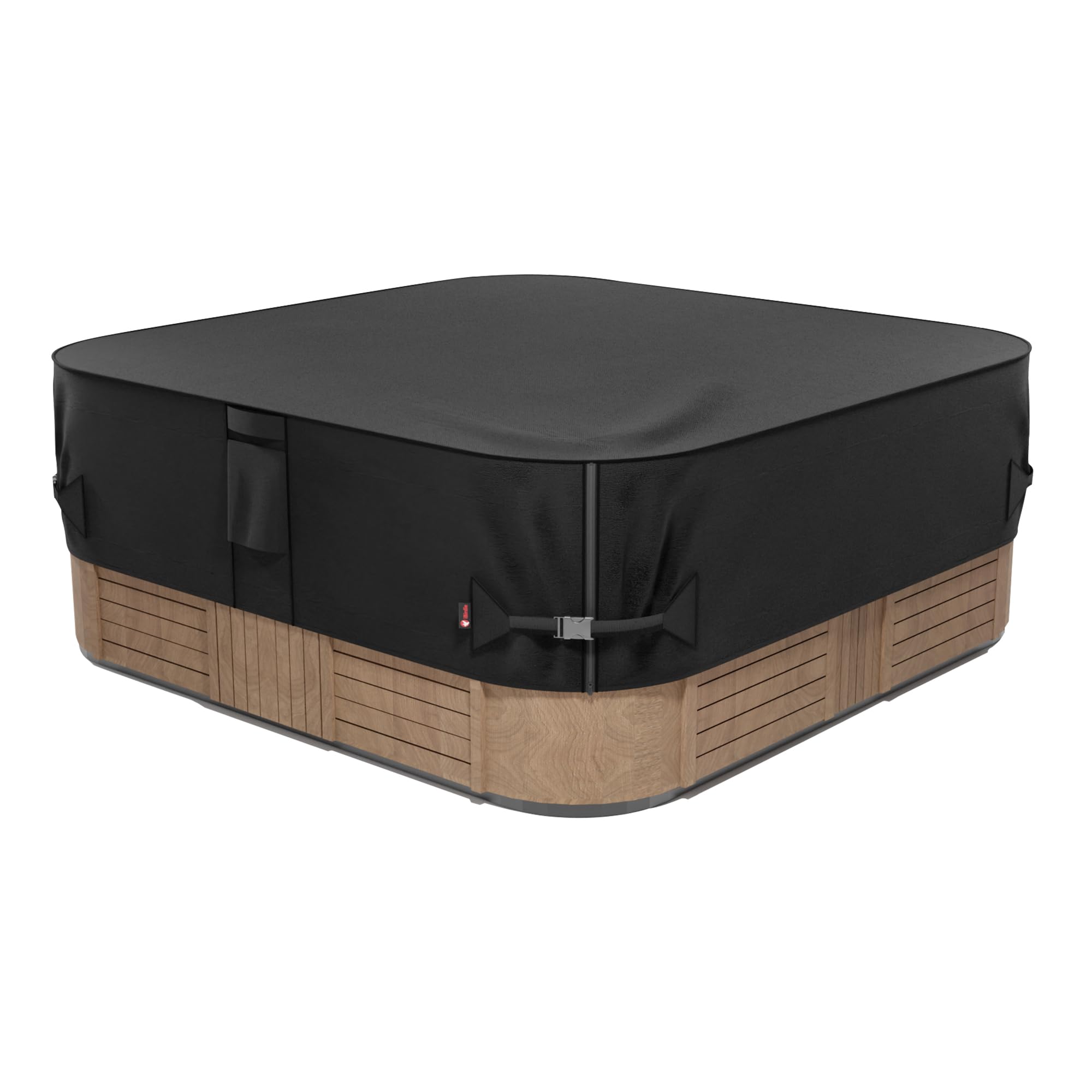 iBirdie outdoor hot tub cover 97x97 shields the spa from rain and debris.