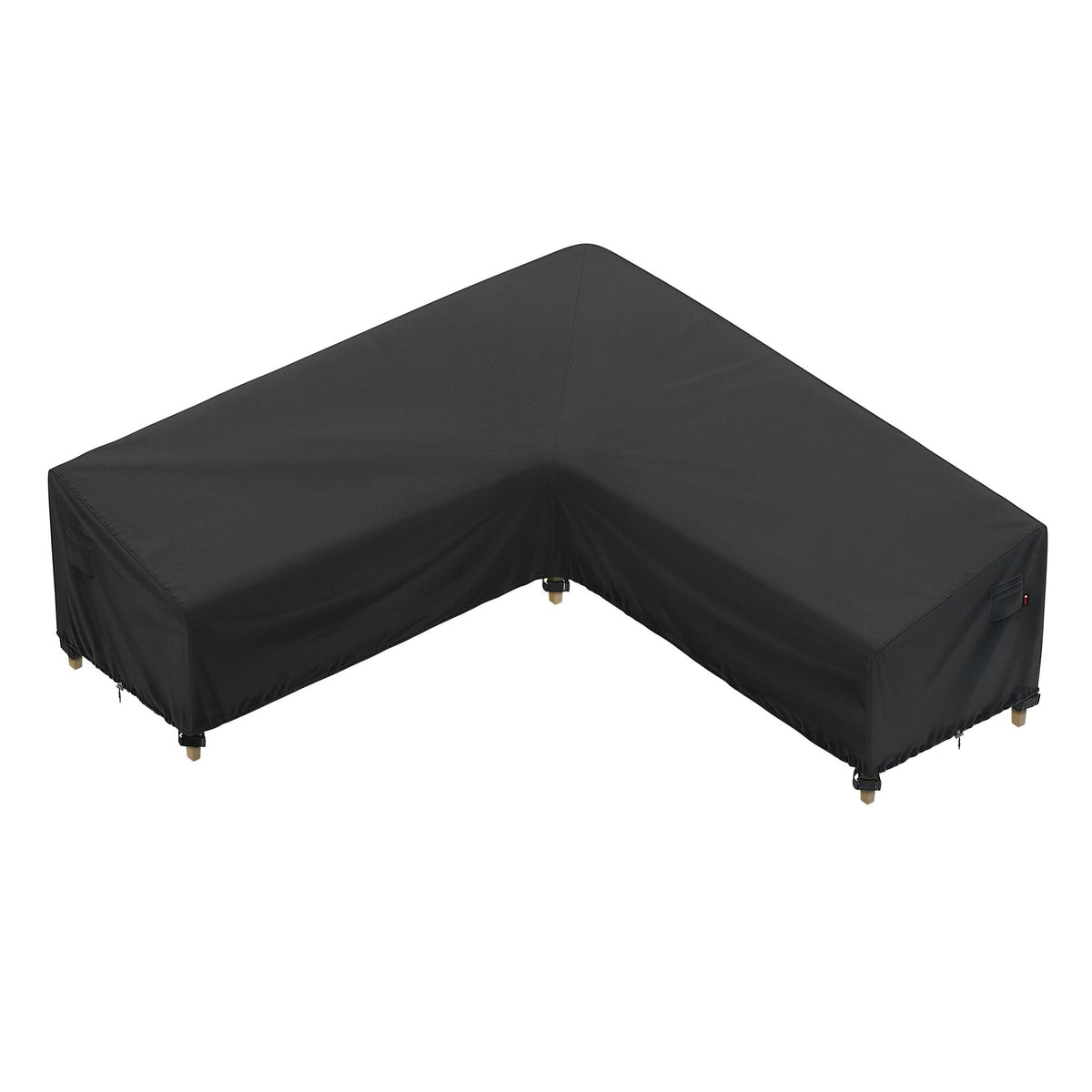 iBirdie outdoor sectional cover on a 100-inch sofa, protecting against sun and rain