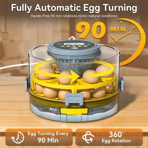 IBKINXX automatic egg turner ensures balanced heating for steady development