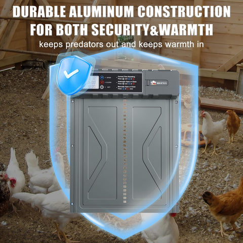 IBKINXX aluminum construction provides durable protection against predators.