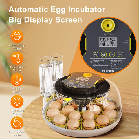IBKINXX incubator 360-degree view highlights easy observation without opening, helping you monitor progress.