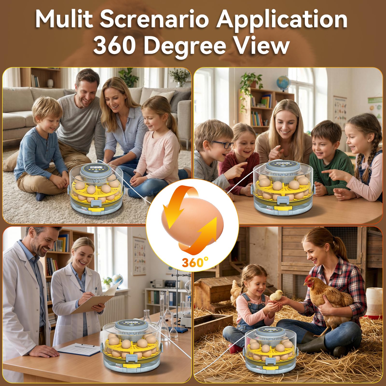IBKINXX preset hatching modes simplify setup for chicken, duck, goose, quail, and pigeon