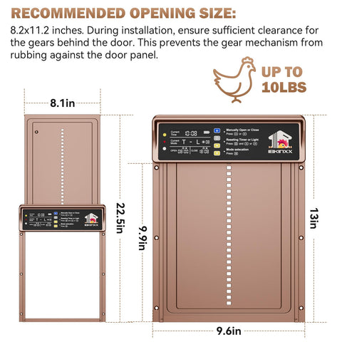 IBKINXX weatherproof aluminum body withstands snow, rain, and dust.