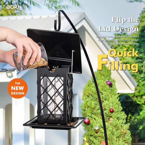 iborn 18cm roof keeps seeds dry during rain