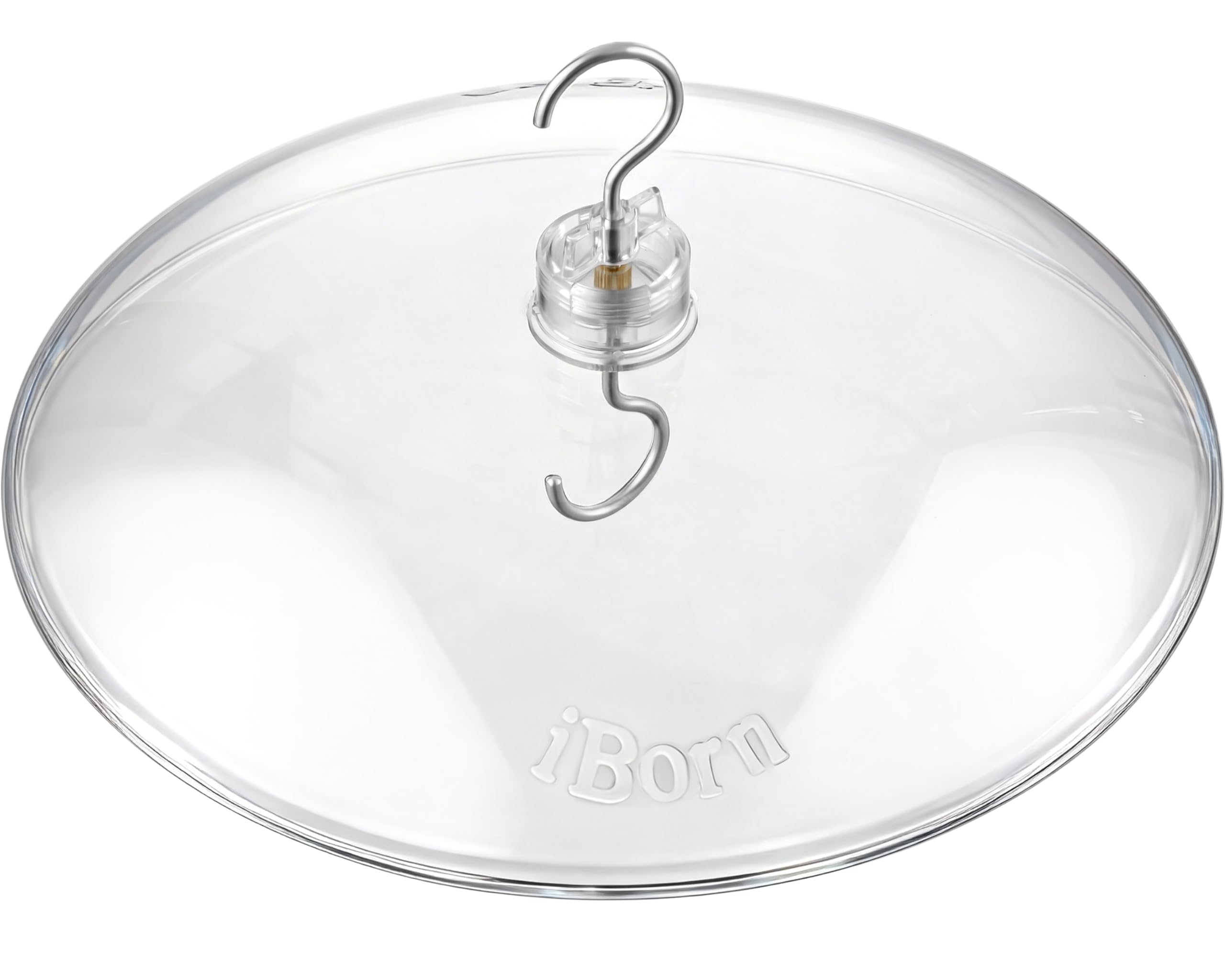 iBorn baffles 13-inch rain guard protecting outdoor bird feeders
