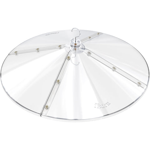 iBorn baffles oversized bird feeder cover protects seeds from rain with clear 19.5 inch protection