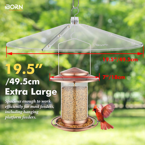 iBorn polycarbonate construction offers heavy duty protection against weather
