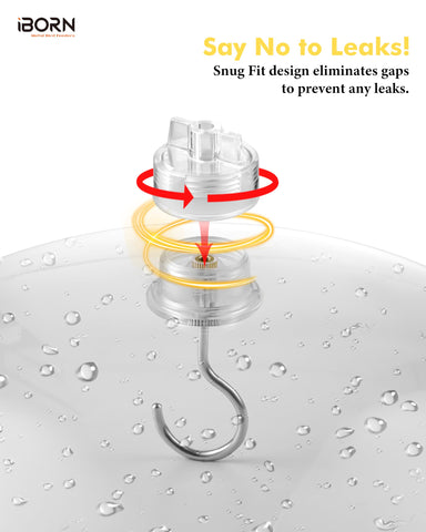 iBorn weatherproof baffles help reduce seed spoilage and waste