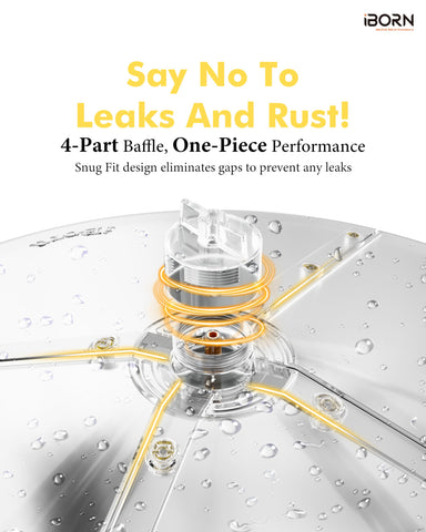 iBorn transparent baffle blends with surroundings for natural feeding