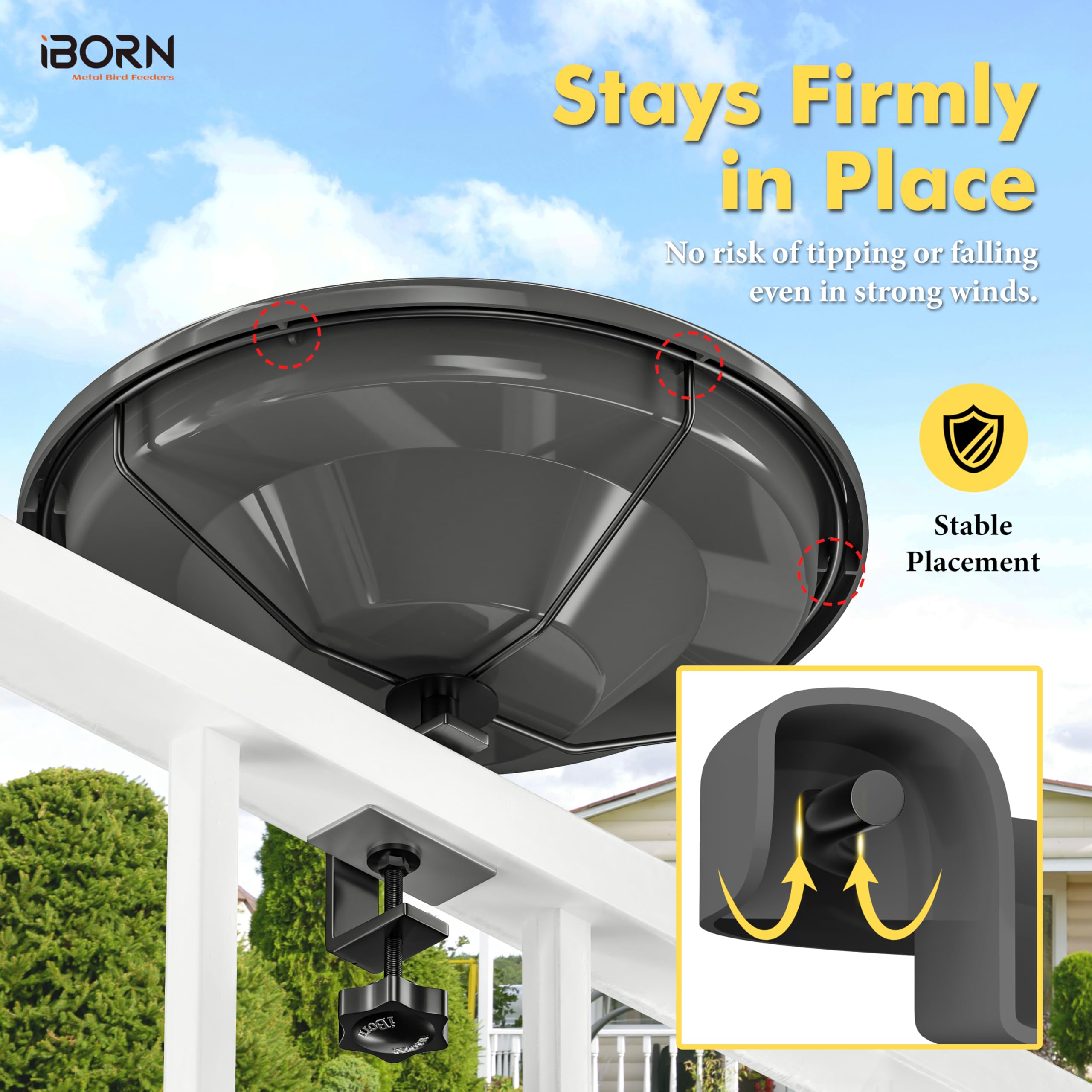 iBorn 360-degree bracket for versatile seasonal positioning