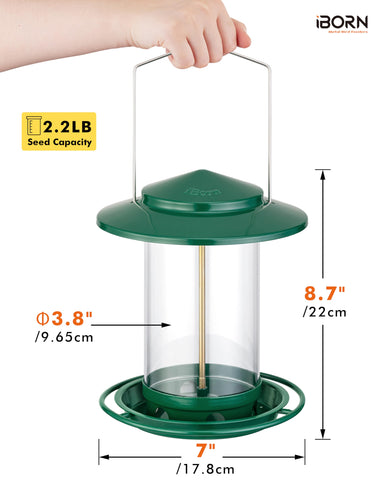 iBorn 18cm roof protects seeds from rain, keeping the tray dry outdoors.