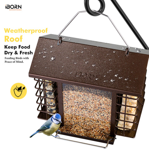 iBorn all-metal construction provides durable outdoor performance against elements