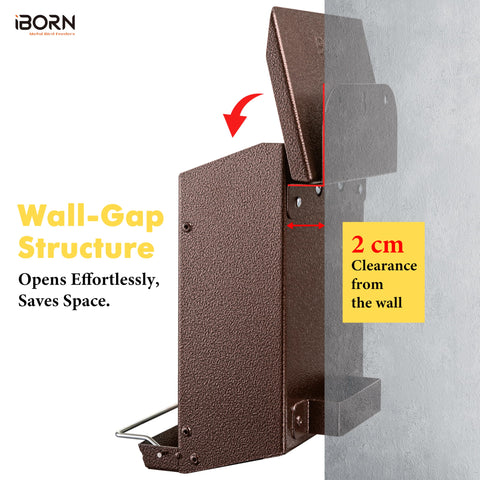 iBorn Bird Feeder back gap refill design lets you refill without removing from wall.