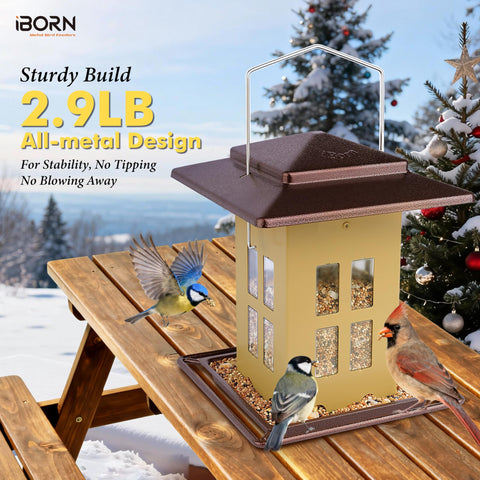 iborn bird feeder easy-disassembly for thorough cleaning