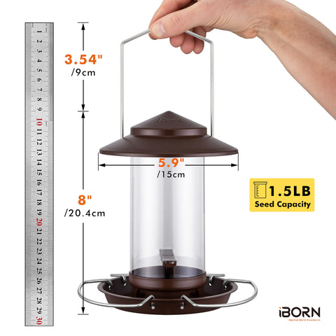 iBorn feeder fixed metal hanger for durable outdoor use