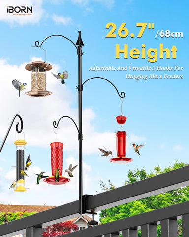 iborn anti-rust coating keeps the pole looking new through rain and sun
