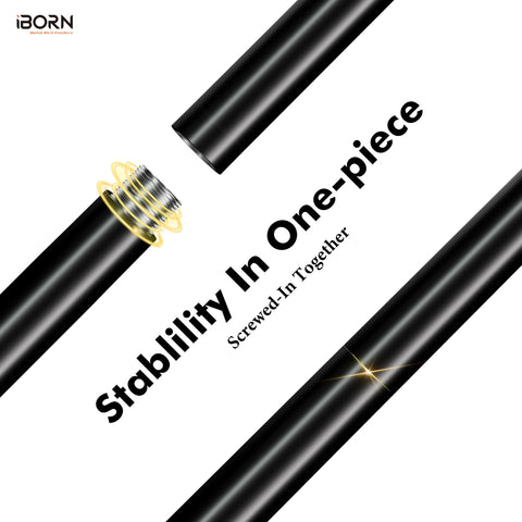 iborn extended-length pole with adjustable clamp fits railings from 1.5 to 3.5 inches