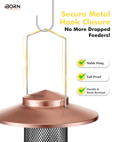 iBorn bottom ring tray keeps seeds contained and tidy