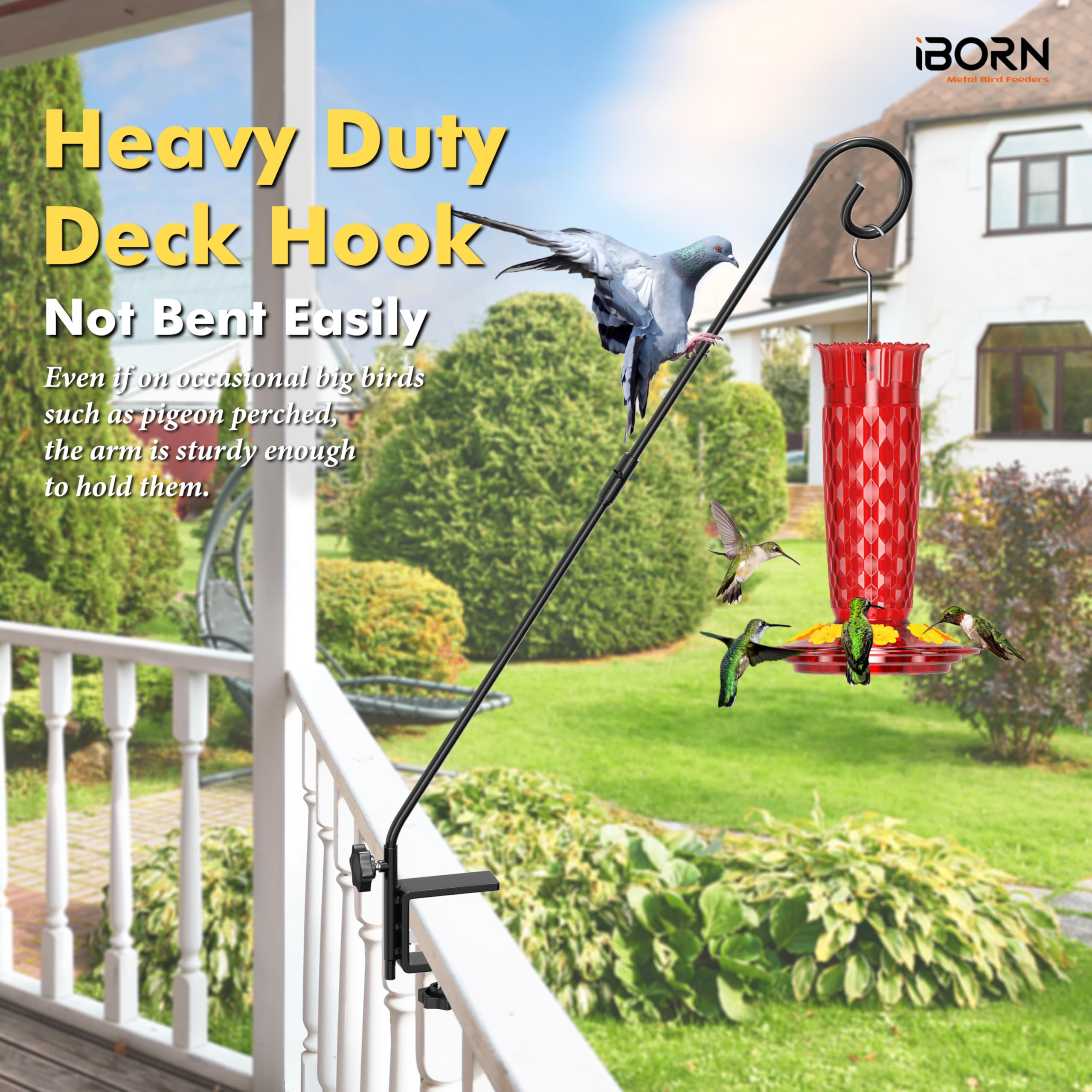 iBorn anti-scratch gasket protects railing contact during installation.