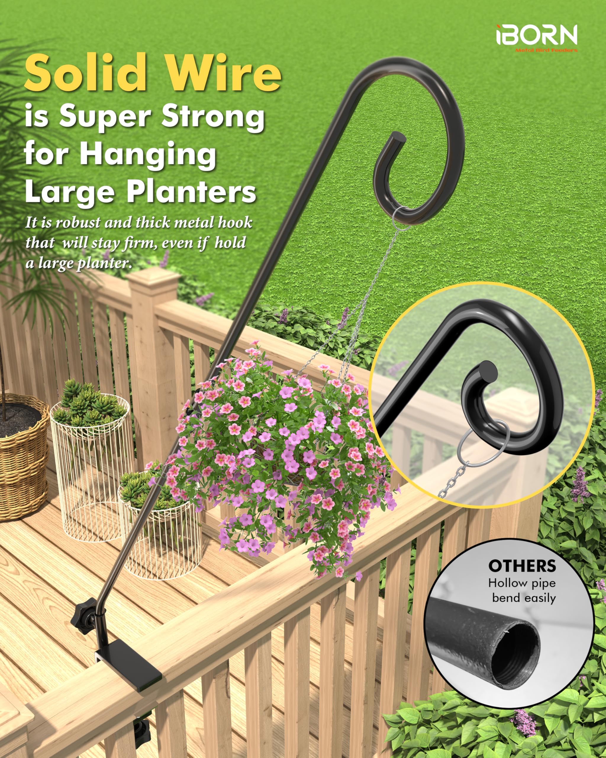 iBorn 13.8-inch extension helps keep feeding areas tidy.