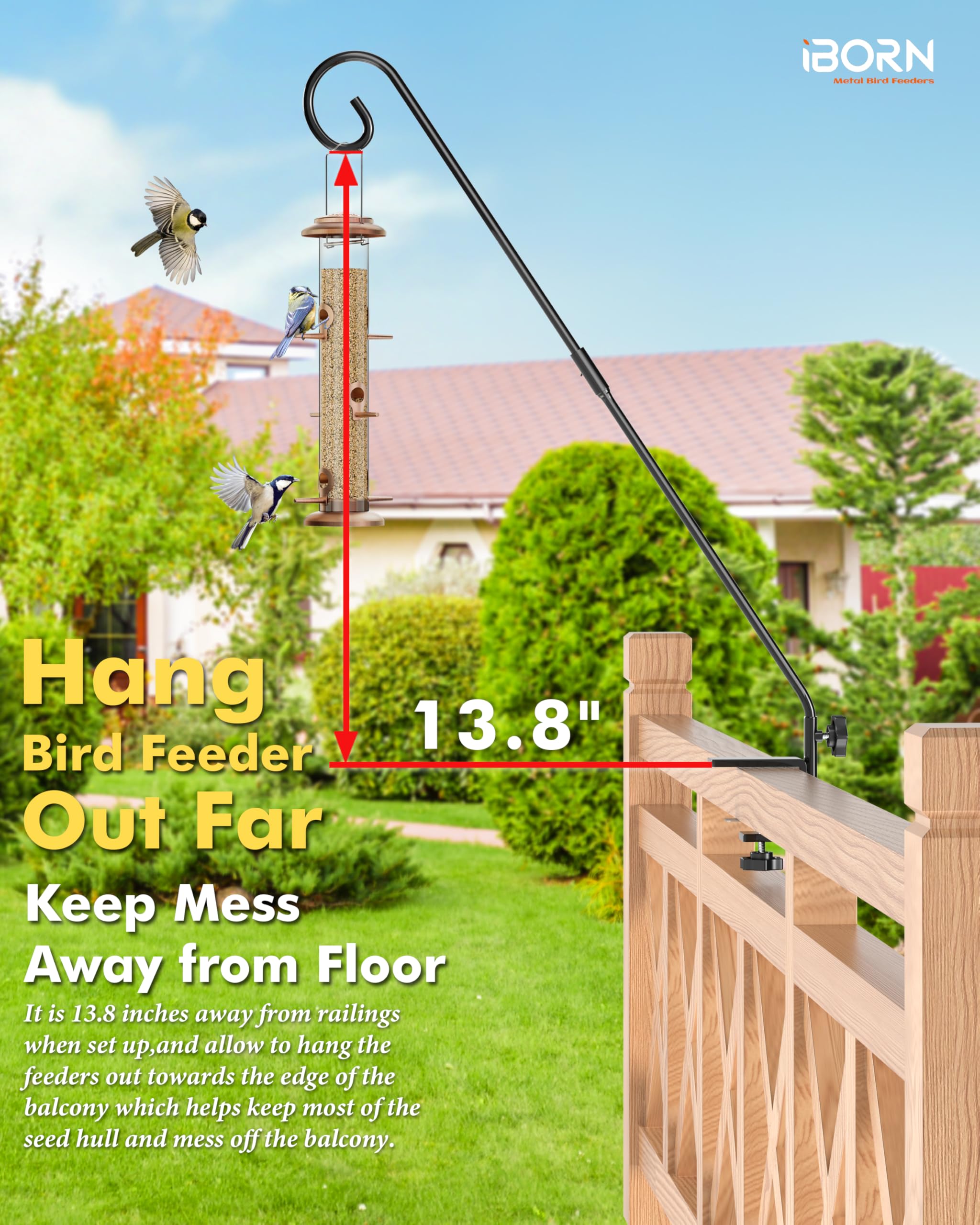 iBorn solid wire construction supports large feeders without bending.