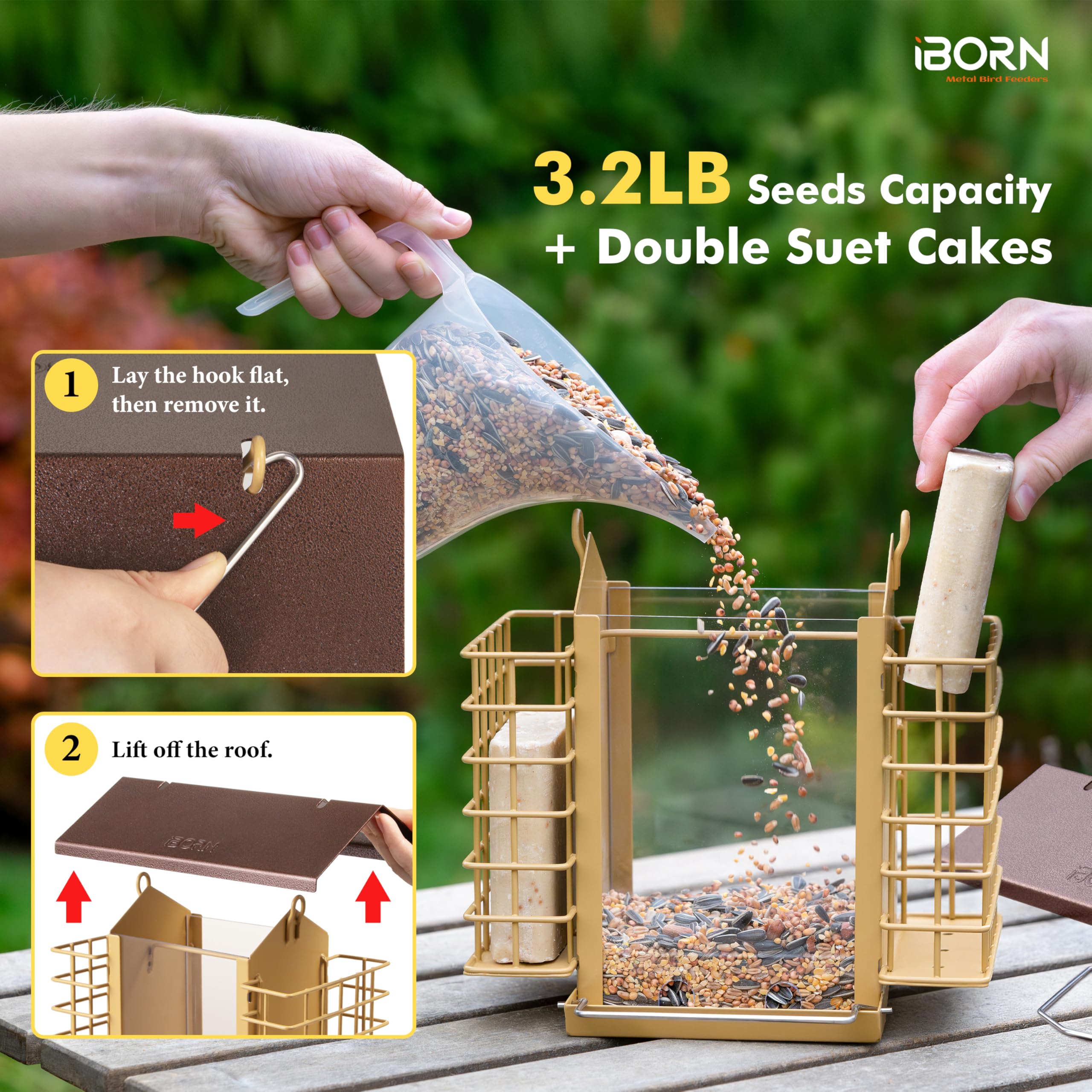 IBorn 14 drainage holes prevent standing water in the tray.